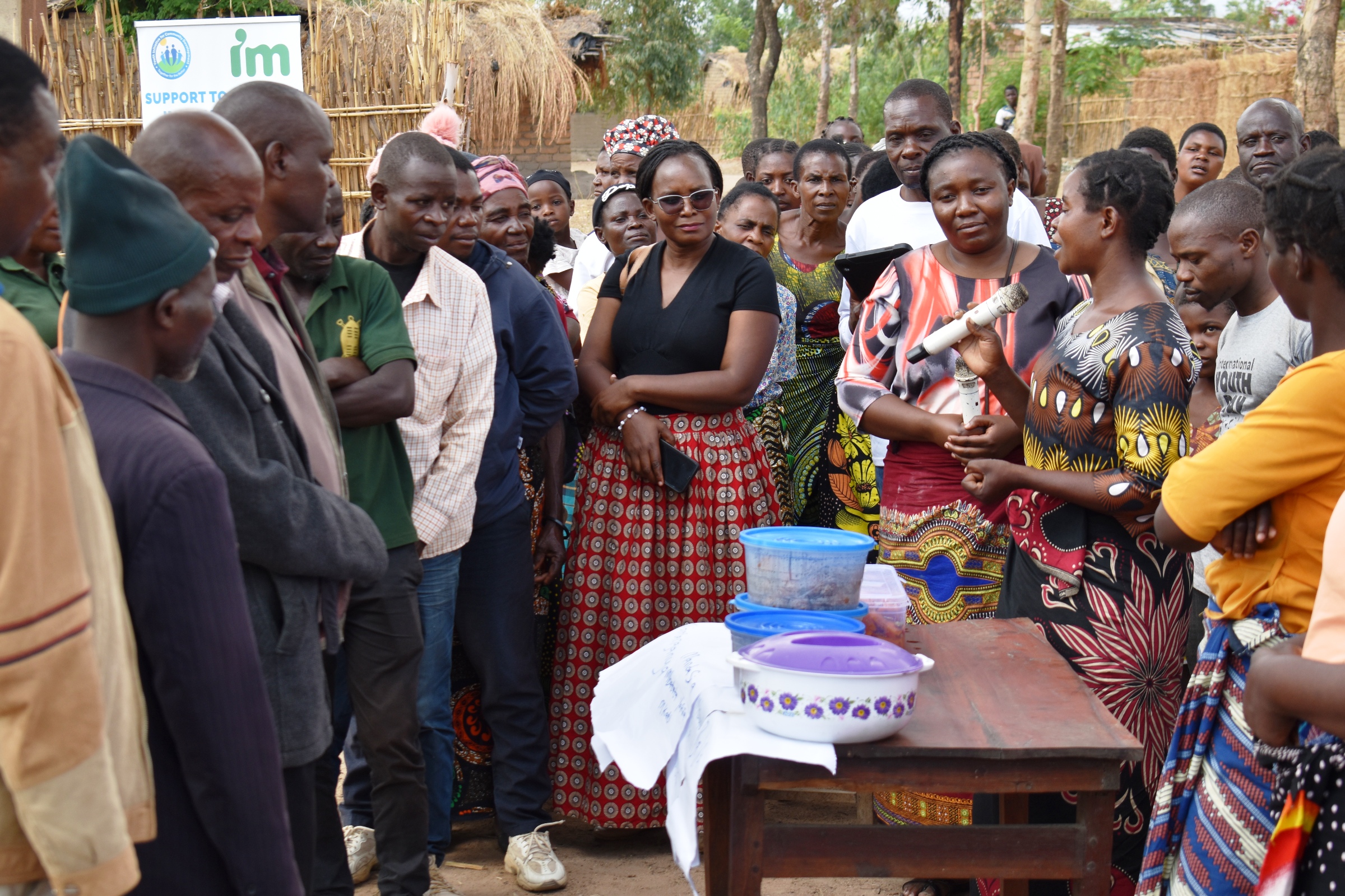 Stakeholders appreciating nutritious snacks made from locally available inexpensive resources